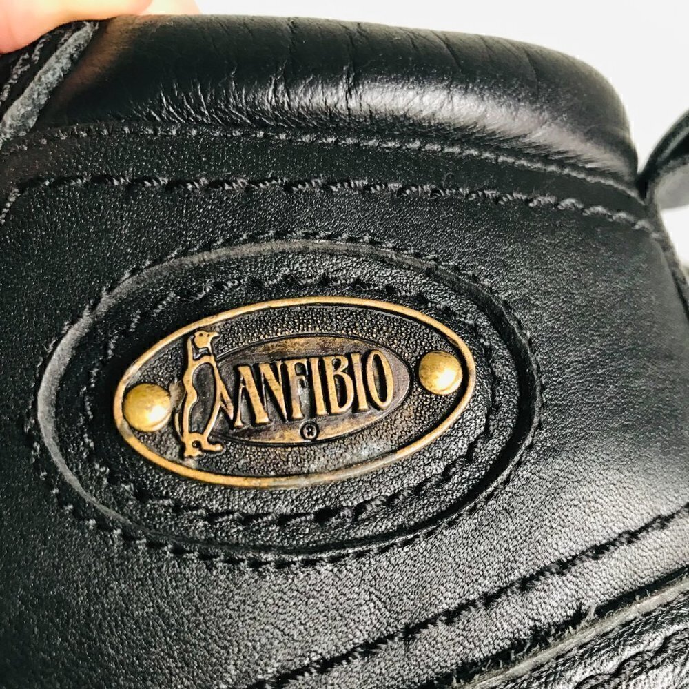 Anfibio De Luca Waterproof Leather Shearling Winter Boots Size 9.5 — image 3 of 8